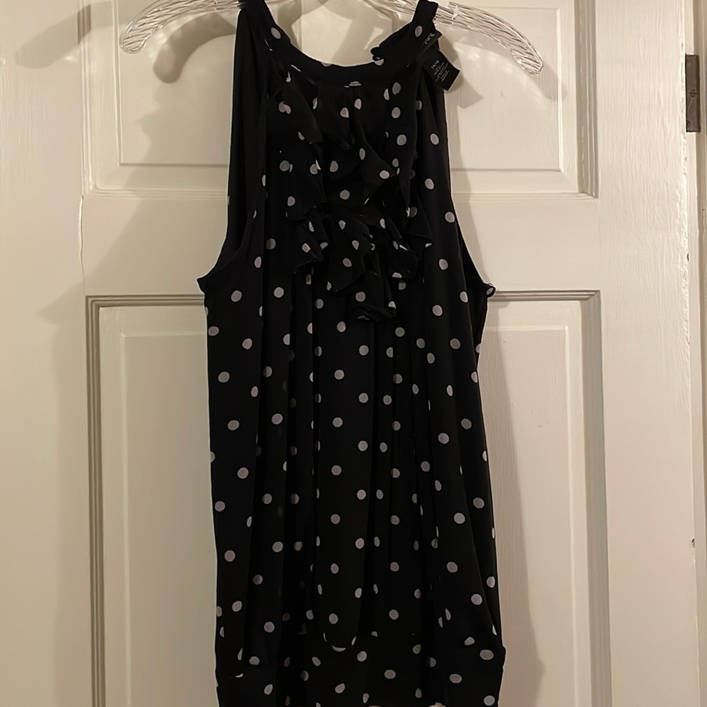 Lane Bryant polka dot halter top